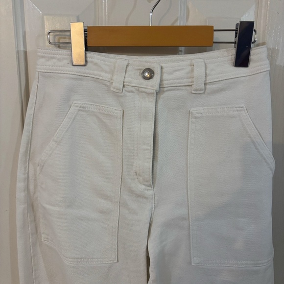 Wilfred Free White denim wide leg pants mint condition - Picture 2 of 4